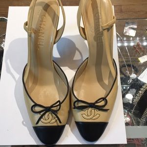 Chanel Sling Back Heels
